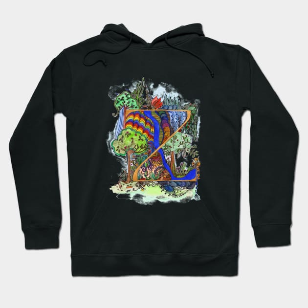 Z - an illuminated letter Hoodie by wiccked